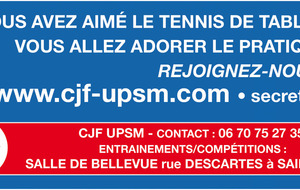 Intéressé par le Tennis de table, Venez-nous rencontrer !