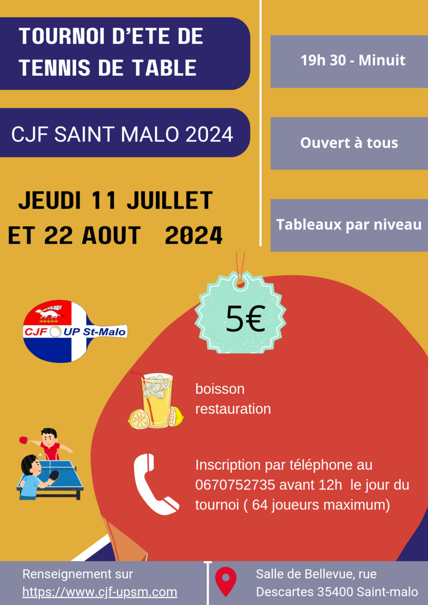 Tournois d'été Saint-Malo - 22 Août 2024