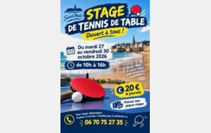 STAGE DE LA TOUSSAINT